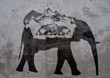 Graffiti Nature Elphant