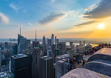 Sunset over Manhattan