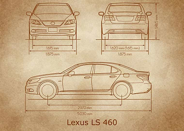 Lexus LS 460 2007 old
