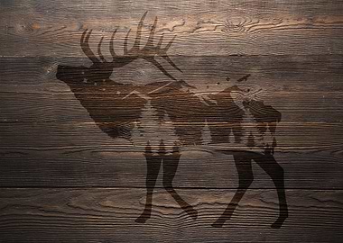 NATURE WOOD ELK