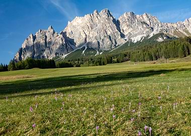 late afternoon dolomites
