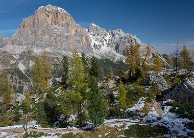 dolomite mountain view