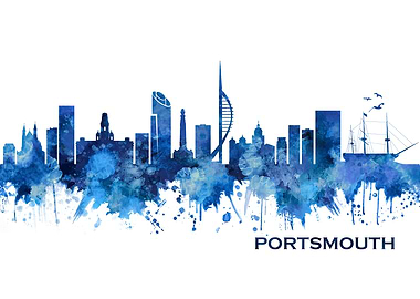 Portsmouth England Skyline