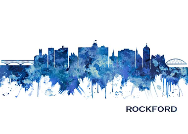 Rockford Illinois Skyline