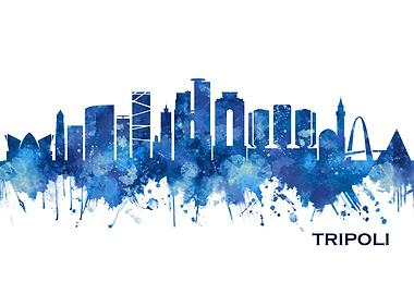 Tripoli Libya Skyline Blue
