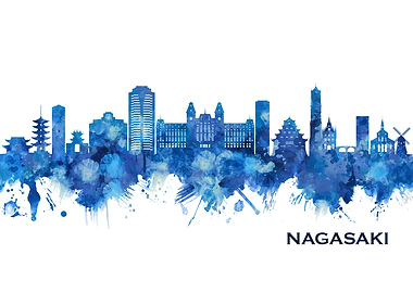 Nagasaki Japan Skyline
