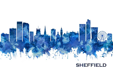 Sheffield England Skyline