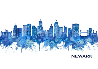 Newark New Jersey Skyline