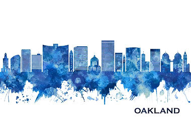 Oakland California Skyline