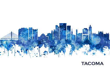 Tacoma Washington Skyline