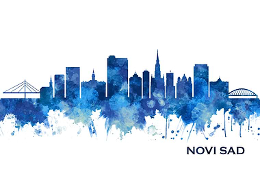 Novi Sad Serbia Skyline