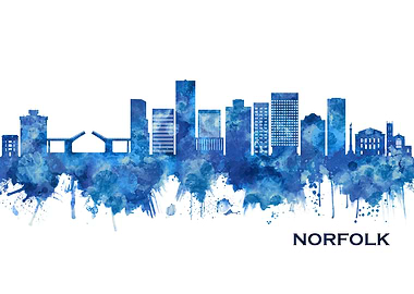 Norfolk Virginia Skyline