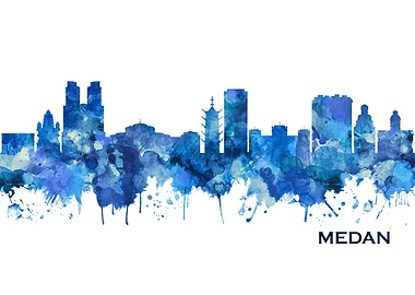 Medan Indonesia Skyline