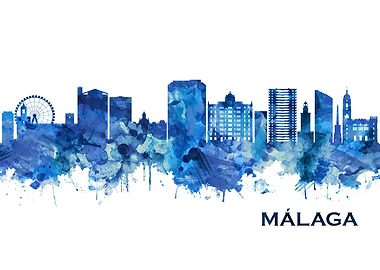 Malaga Andalusia Skyline