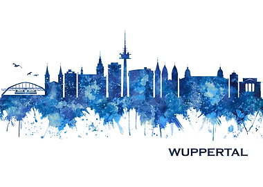 Wuppertal Germany Skyline