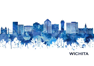 Wichita Kansas Skyline
