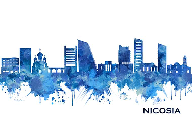 Nicosia Cyprus Skyline