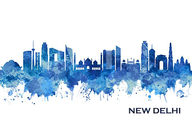 New Delhi India Skyline