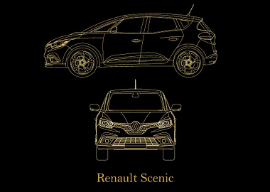 Renault Scenic 2016 gold