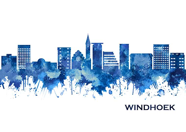 Windhoek Namibia Skyline