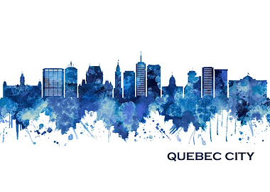 Quebec city Canada Skyline