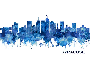 Syracuse USA Skyline Blue