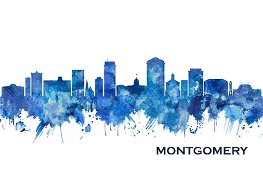 Montgomery Alabama Skyline
