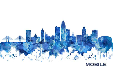 Mobile Alabama Skyline