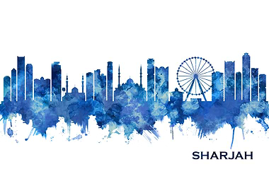 Sharjah Skyline Blue