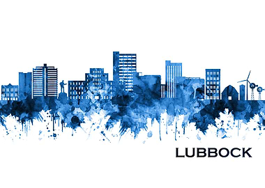 Lubbock Skyline Blue