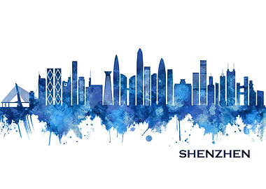 Shenzhen China Skyline