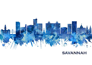 Savannah USA Skyline Blue