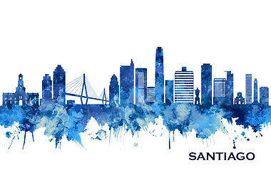 Santiago Chile Skyline