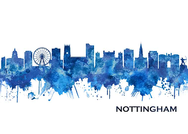 Nottingham England Skyline