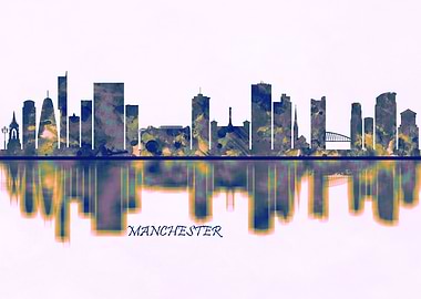 Manchester England Skyline