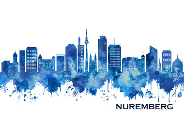 Nuremberg Germany Skyline
