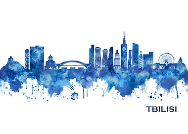 Tbilisi Georgia Skyline