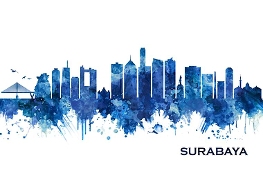 Surabaya Indonesia Skyline