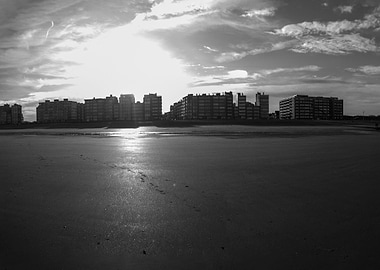 view on beach in autumn