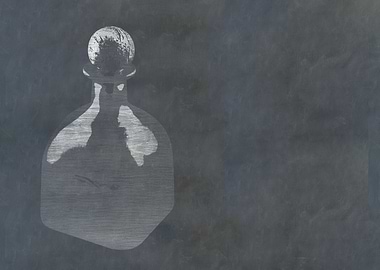 Tequila Bottle Sketch Art