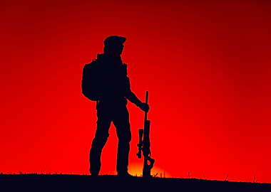 Elite forces sniper patrol