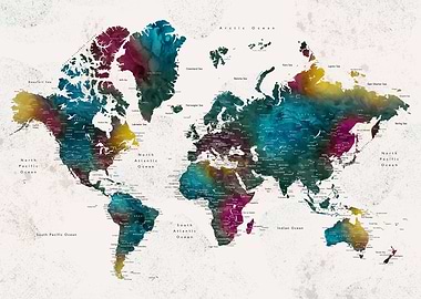 Charleena world map