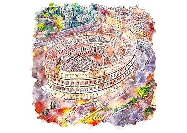 Italy In Watercolor