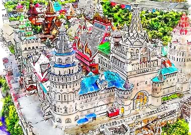 Moscow in Watercolor