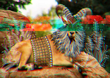 Deer 3D Glitch