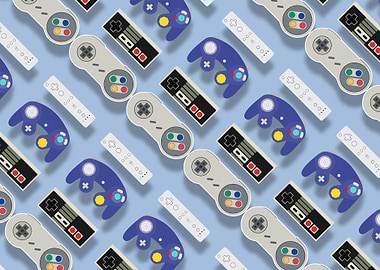 Retro Nintendo controllers