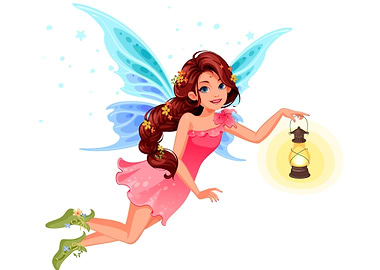 Fairy in flight
