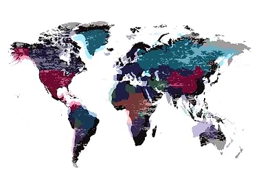 World map Info graphic