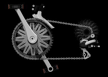 Bicycle mountain bike road