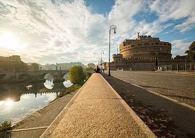 Sunset over Rome